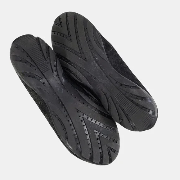 Vaneli Sport Front Zip Sneaker Nubuck Reptile Leather Comfort Shoes Black 9 - Picture 9 of 9